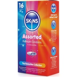 SKINS - PACK DE 16 PRÉSERVATIFS PREMIUM ASSORTIS