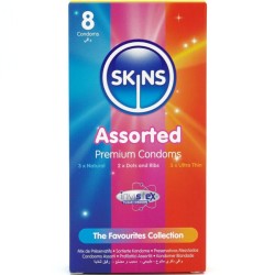 SKINS - PACK DE 8 PRÉSERVATIFS PREMIUM ASSORTIS