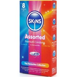 SKINS - CONFEZIONE ASSORTITA DI 8 PRESERVATIVI PREMIUM