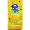 SKINS - BANANA PREMIUM CONDOMS PACK 8
