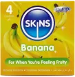 SKINS - PRESERVATIVI BANANA PREMIUM CONFEZIONE DA 4 SKINS - PRESERVATIVI BANANA PREMIUM CONFEZIONE DA 4