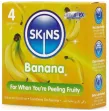 SKINS - PRESERVATIVI BANANA PREMIUM CONFEZIONE DA 4 SKINS - PRESERVATIVI BANANA PREMIUM CONFEZIONE DA 4