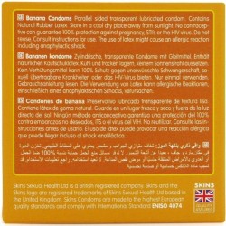SKINS - PRESERVATIVI BANANA PREMIUM CONFEZIONE DA 4