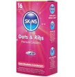 SKINS - PACK DE 16 PRÉSERVATIFS PREMIUM DOTS and RIBS SKINS - PACK DE 16 PRÉSERVATIFS PREMIUM DOTS and RIBS