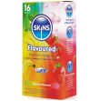 SKINS - PREMIUM-KONDOME MIT VERSCHIEDENEN GESCHMACKSRICHTUNGEN, 16ER-PACK