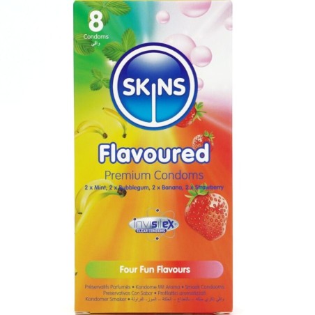 SKINS - PRESERVATIVI MULTIGUSTO PREMIUM CONFEZIONE DA 8