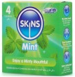 SKINS - PRESERVATIVI PREMIUM ALLA MENTA CONFEZIONE DA 4 SKINS - PRESERVATIVI PREMIUM ALLA MENTA CONFEZIONE DA 4