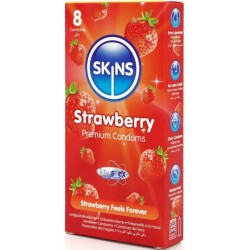 SKINS - PACK DE 8 PRÉSERVATIFS PREMIUM FRAISE