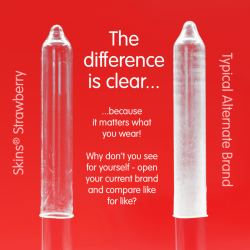 SKINS - PACK DE 8 PRÉSERVATIFS PREMIUM FRAISE