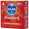 SKINS - PACK DE 4 PRÉSERVATIFS PREMIUM FRAISE
