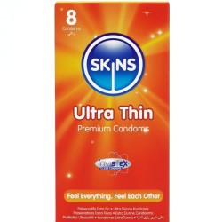 SKINS - PRESERVATIVI ULTRA SOTTILI PREMIUM CONFEZIONE DA 8
