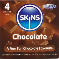 SKINS - PACK DE 4 PRÉSERVATIFS PREMIUM CHOCOLAT