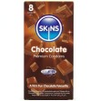 SKINS - PRESERVATIVI PREMIUM AL CIOCCOLATO CONFEZIONE DA 8 SKINS - PRESERVATIVI PREMIUM AL CIOCCOLATO CONFEZIONE DA 8