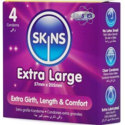 SKINS - EXTRA LARGE PREMIUM CONDOMS PACK 4