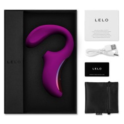 LELO - ENIGMA DOUBLE ASPIRATION STIMULATION MASSEUR ROSE PROFONDE