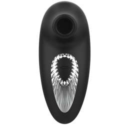 BLACKandSILVER - DRAKE DELUXE SUCKING VIBE RICARICABILE IN SILICONE NERO