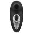 BLACKandSILVER - DRAKE DELUXE SUCKING VIBE RICARICABILE IN SILICONE NERO
