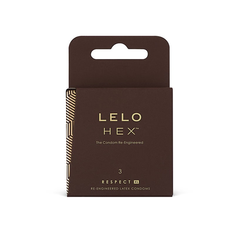 LELO HEX CONDOMS RESPECT XL 3 PACK