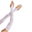 LEG AVENUE - GUANTES EXTRALARGOS CALIENTABRAZOS DE ENCAJE FLORAL BLANCO LEG AVENUE - GUANTES EXTRALARGOS CALIENTABRAZOS DE ENCAJE FLORAL BLANCO