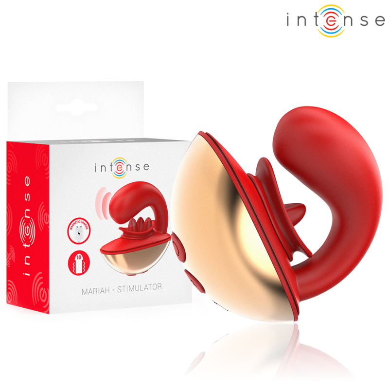 INTENSE - MARIAH VIBRATOR and STIMULATOR IN U-FORM 10 VIBRATIONEN ROT INTENSE - MARIAH VIBRATOR and STIMULATOR IN U-FORM 10 VIBRATIONEN ROT