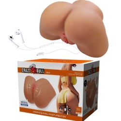 CRAZY BULL - ILANA REALISTISCHER WEIBLICHER PO-VIBRATOR UND SAUGER MIT TON 6,8 KG