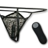 BAILE - THONG WITH VIBRATING BULLET AND REMOTE CONTROL BLACK