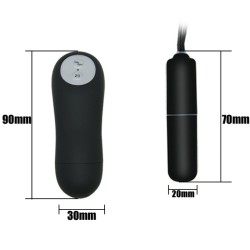 BAILE - THONG WITH VIBRATING BULLET AND REMOTE CONTROL BLACK