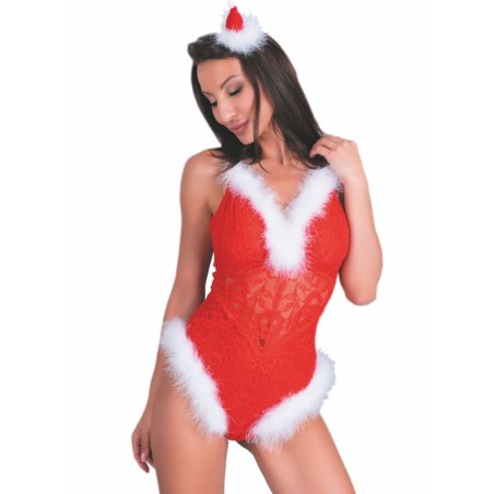 LIVCO CORSETTI FASHION - NAUGHTY SANTA LC 90706 BODY NATALIZIO S-M