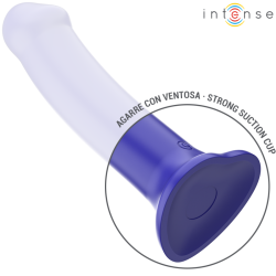 INTENSE - VICTORIA VIBRATOR MIT SAUGNAPF 10 VIBRATIONEN DUNKELBLAU FERNBEDIENUNG