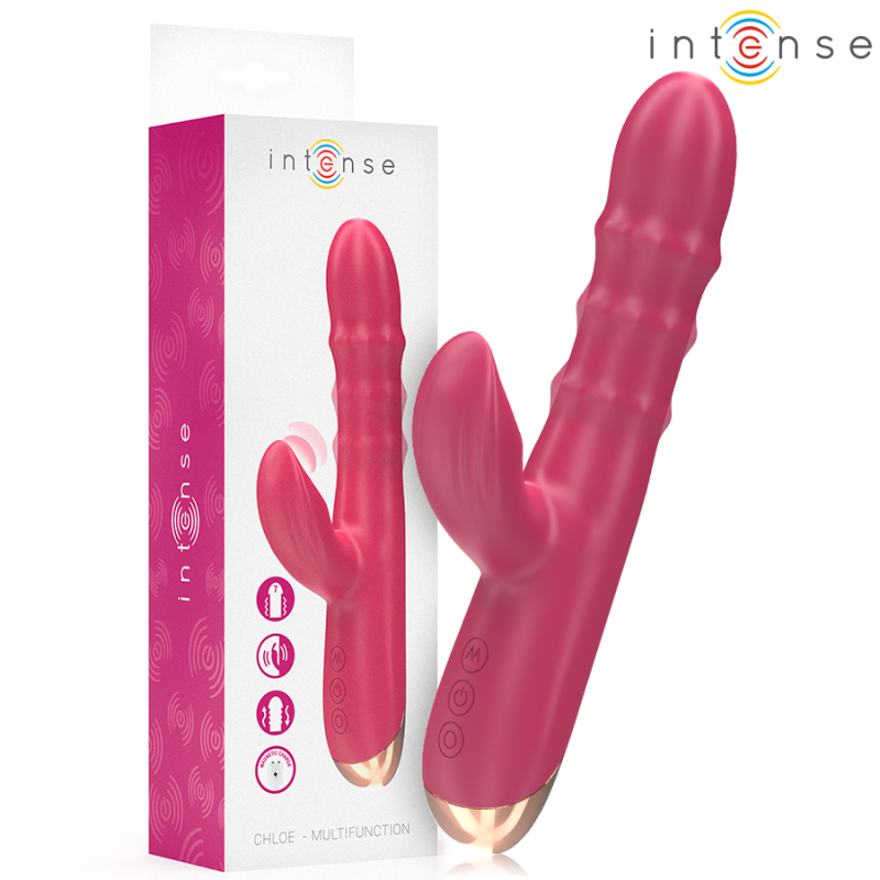 INTENSE - CHLOE MULTIFUNCTION VIBRATOR 3 IN 1 RED INTENSE - CHLOE MULTIFUNCTION VIBRATOR 3 IN 1 RED