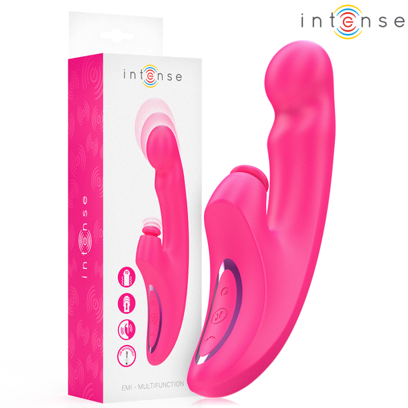INTENSE - EMI VIBRATOR 13,5 CM MULTIFUNKTION 3 IN 1 10 VIBRATIONEN ROSA INTENSE - EMI VIBRATOR 13,5 CM MULTIFUNKTION 3 IN 1 10 VIBRATIONEN ROSA
