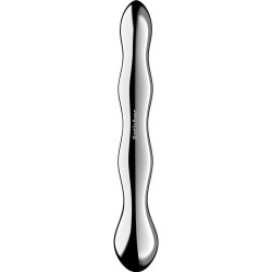 SATISFYER - DILDO A DOPPIA ESTREMITÀ IN ACCIAIO INOX COSMIC CREST 2