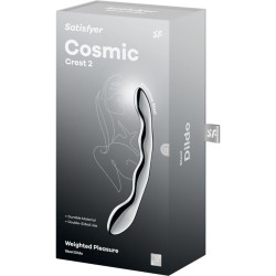 SATISFYER - COSMIC CREST 2 DOPPELDILDO AUS EDELSTAHL