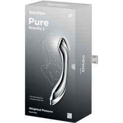 SATISFYER - DILDO A DOPPIA ESTREMITÀ IN ACCIAIO INOX PURE GRAVITY 2