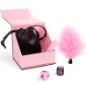 SECRET PLAY - PLEASURES BOX PER COPPIE: DADI PROIETTILE VIBRANTE PENNA CON PIUMA