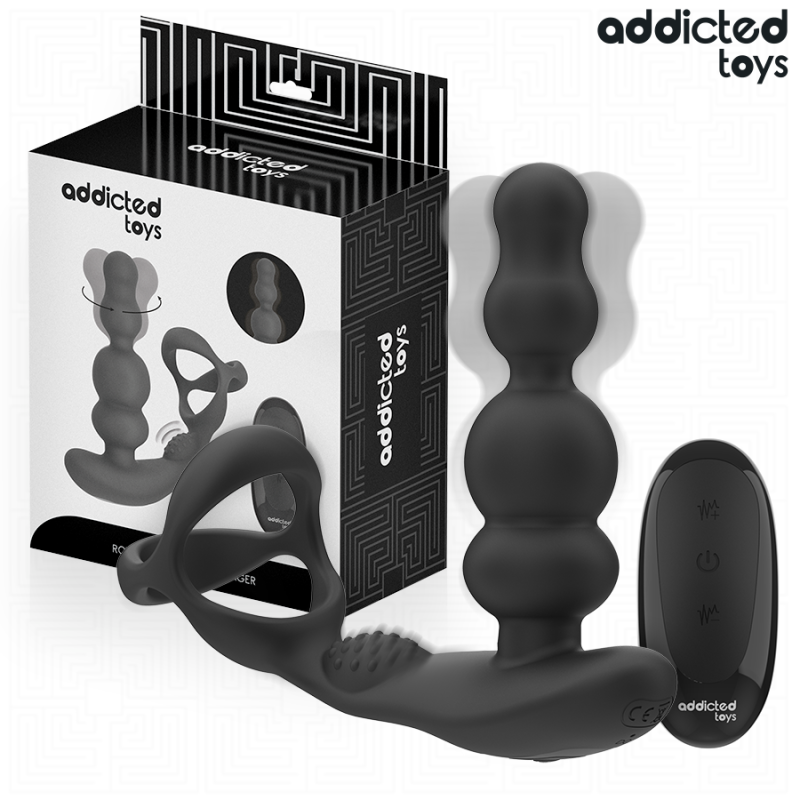 ADDICTED TOYS – ROTIERENDER PROSTATAMASSAGEGERÄT MIT FERNBEDIENUNG ADDICTED TOYS – ROTIERENDER PROSTATAMASSAGEGERÄT MIT FERNBEDIENUNG