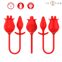 INTENSE - MELANIE DOUBLE CLITORIS STIMULATOR WITH ZIGZAG TONGUE