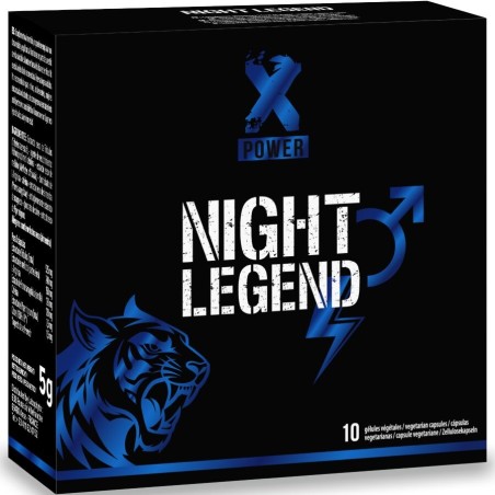 XPOWER - NIGHT LEGEND STIMOLANTE AD AZIONE RAPIDA PER EREZIONE E PRESTAZIONI 10 CAPSULE