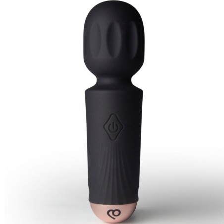 ROCKS-OFF - MINI RECHARGEABLE WAND 16 FUNCTIONS BLACK TULIP