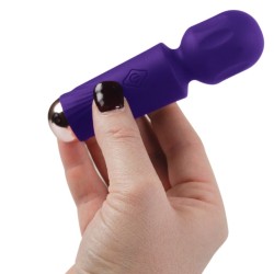 ROCKS-OFF - MINI RECHARGEABLE WAND 16 FUNCTIONS BLACK TULIP