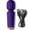 ROCKS-OFF - MINI RECHARGEABLE WAND 16 FUNCTIONS BLACK TULIP