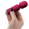ROCKS-OFF - MINI BAGUETTE RECHARGEABLE 16 FONCTIONS TULIPE NOIRE