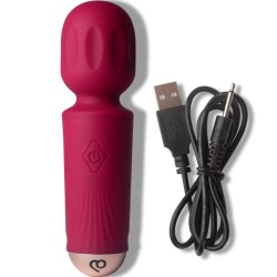 ROCKS-OFF - MINI RECHARGEABLE WAND 16 FUNCTIONS BLACK TULIP
