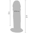 GET REAL - DELUXE DICKER TPE-DONNERSATZ MIT DOPPELTER DICHTE, 23 CM