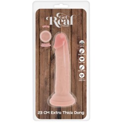 GET REAL - DELUXE THICK DOUBLE-DENSITY TPE DONG 23 CM