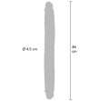 GET REAL - DOUBLE-ENDED SILICONE DILDO CARAMEL 46 CM GET REAL - DOUBLE-ENDED SILICONE DILDO CARAMEL 46 CM