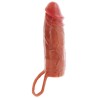 GET REAL - HYDRATED SKIN GUAINA PER PENE IN SILICONE CARAMELLO 16 CM