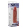 GET REAL - MANCHON PÉNIS EN SILICONE HYDRATANT CARAMEL 16 CM