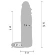 GET REAL - FUNDA HYDRATED SKIN DE SILICONA PARA PENE CARAMELO 20 CM GET REAL - FUNDA HYDRATED SKIN DE SILICONA PARA PENE CARAMELO 20 CM