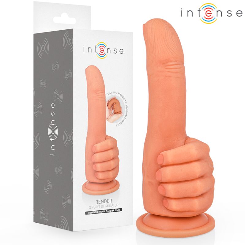 INTENSE - BENDER G-SPOT STIMULATOR FLEXIBLE HAND 11,3 CM